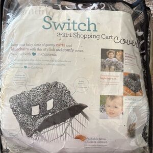 Infantino Black and White 2-in-1 Cart Cover